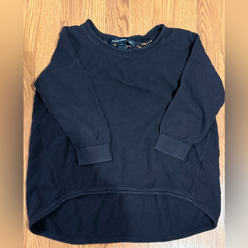 French Connection Navy Knit Top